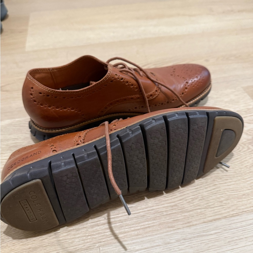 Cole Haan Brown Leather Oxford Shoes